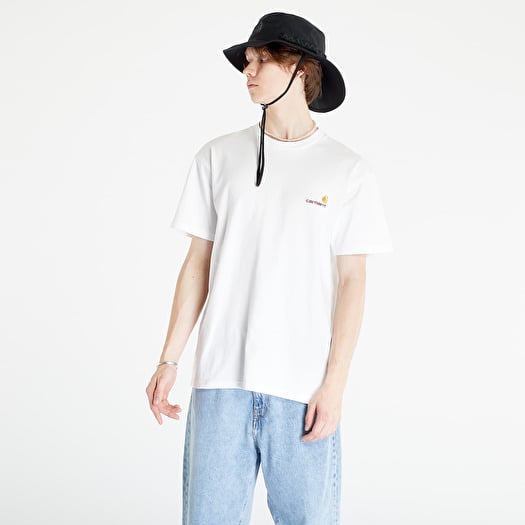 Tシャツ・カットソー CARHARTT WIP SHORT SLEEVES AMERICAN SCRIPT T-SHIRT Carhartt WIP S/S American Script T-Shirt, Ash Heather