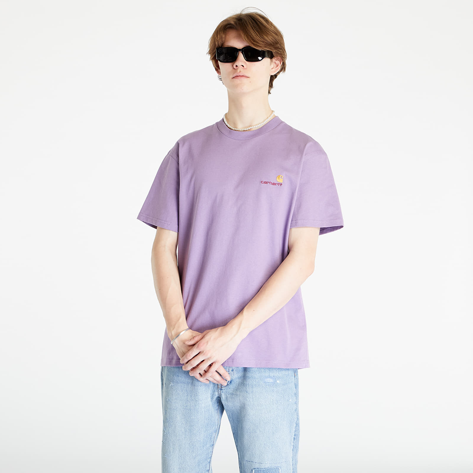 Tricou Carhartt WIP American Script Short Sleeve T-Shirt UNISEX Violanda