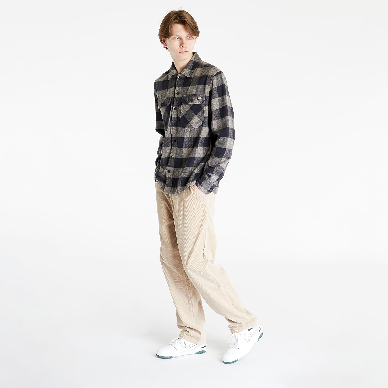 Hemden Dickies New Sacramento Shirt UNISEX Grey