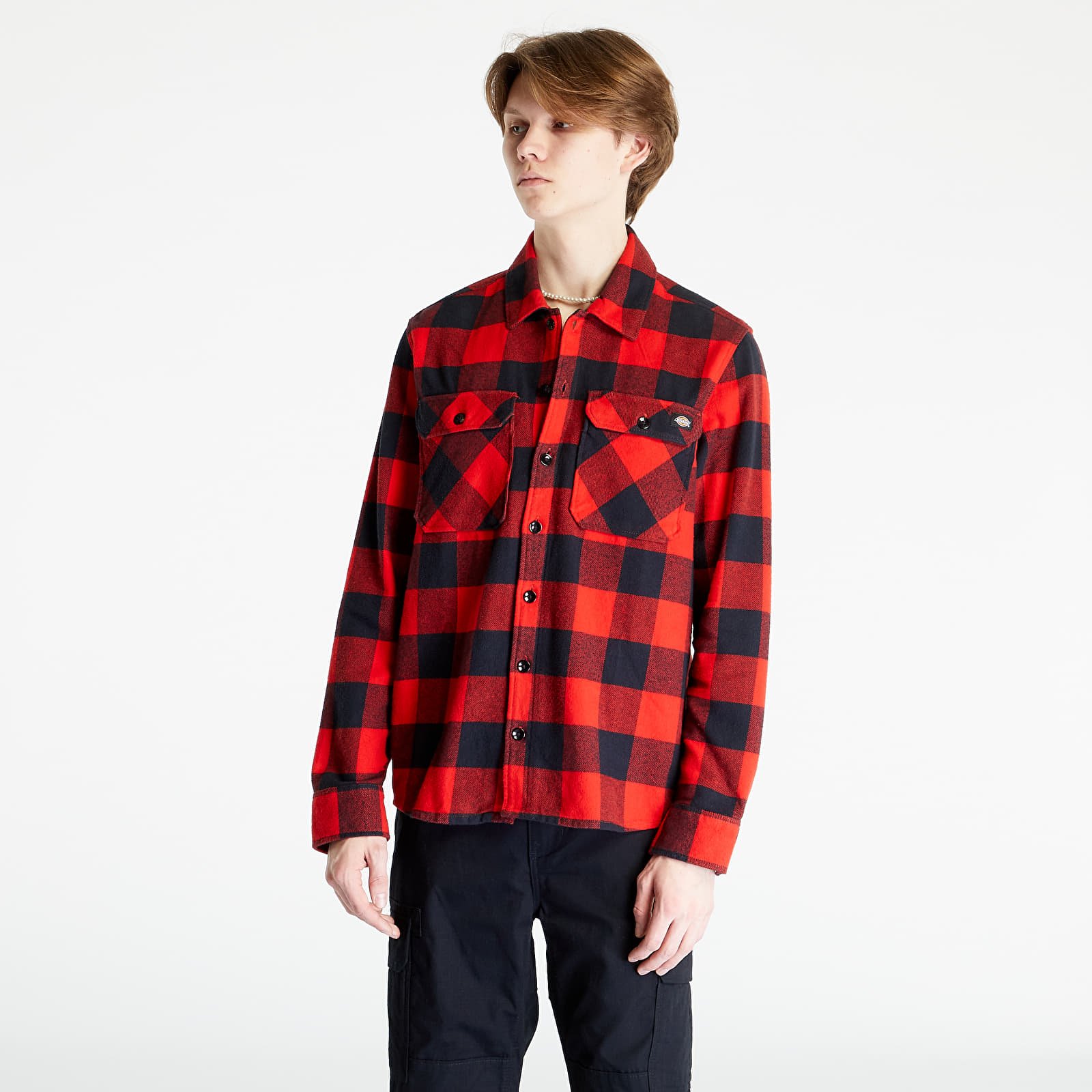 Hemden Dickies New Sacramento Shirt UNISEX Red