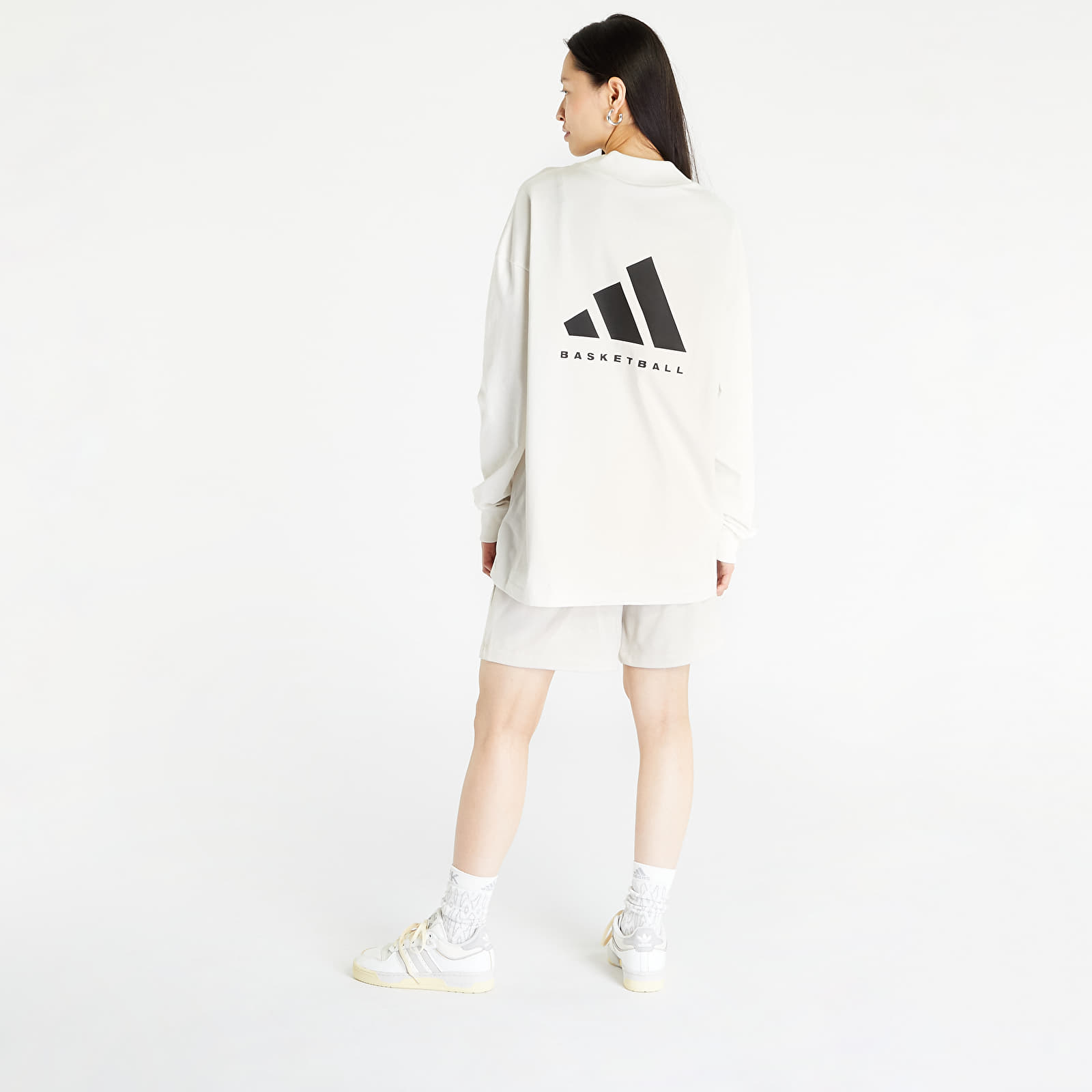 T-shirts adidas Basketball Long Sleeve Tee UNISEX Cloud White
