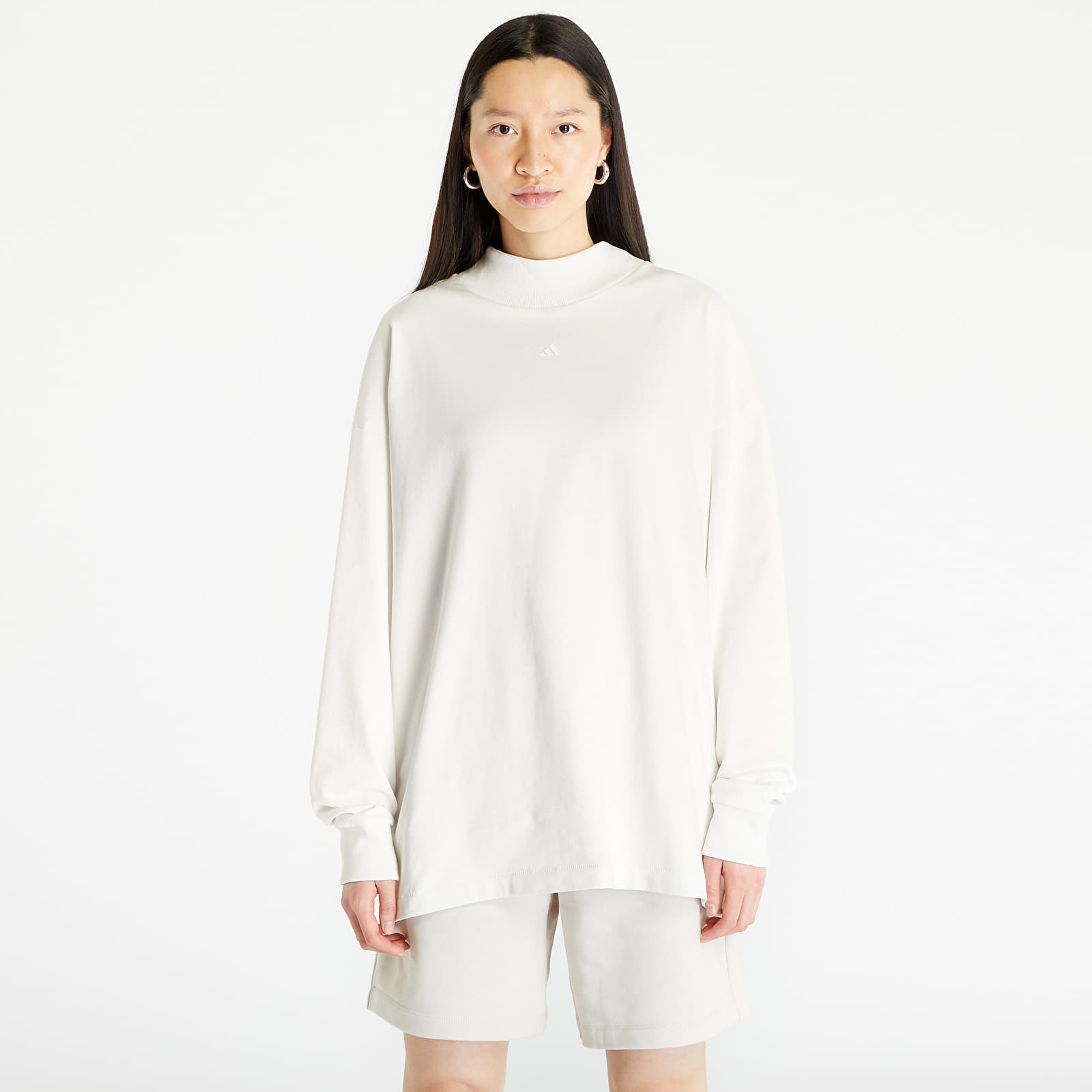 T-shirts adidas Basketball Long Sleeve Tee UNISEX Cloud White