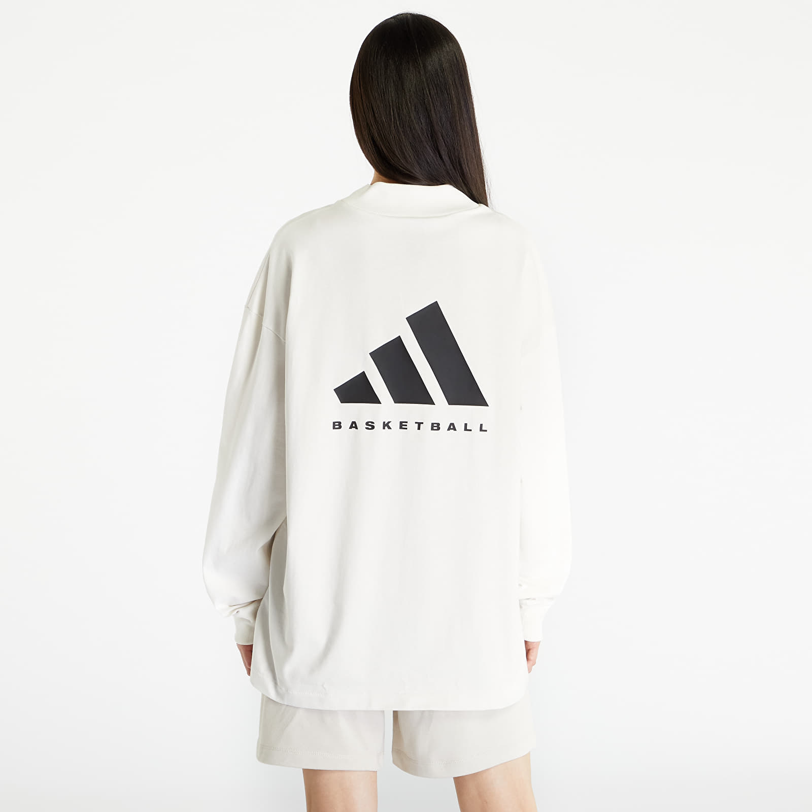 T-shirts adidas Basketball Long Sleeve Tee UNISEX Cloud White