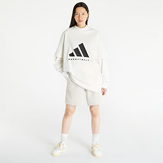 ★★Adairs★★ Basketball Tee Cloud White JE3762 T-shirts adidas Basketball Tee UNISEX Cloud White | Footshop