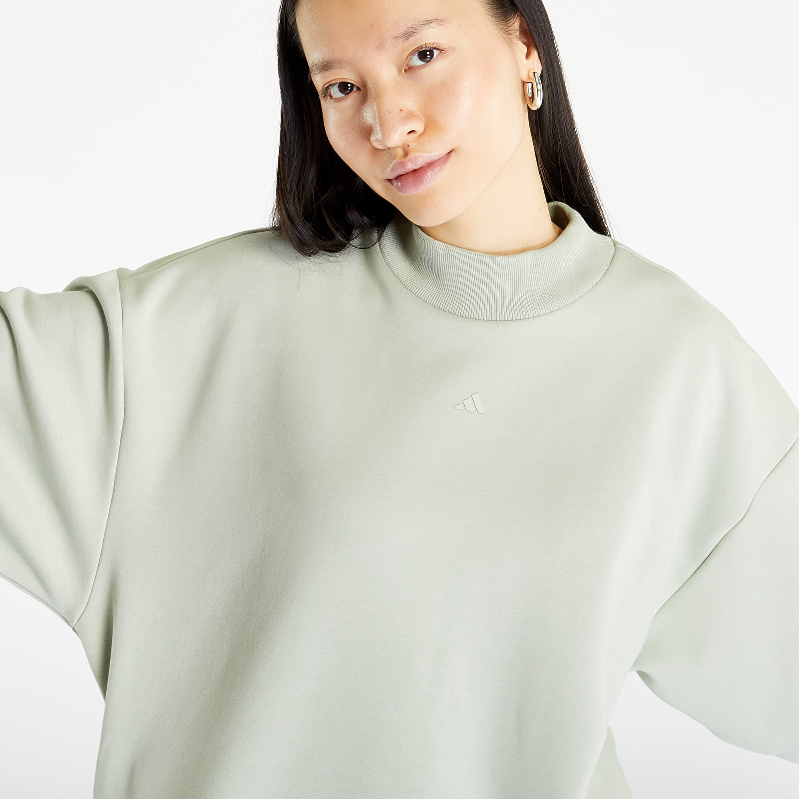 Hoodies and sweatshirts  adidas Basketball Crew Sweatshirt UNISEX Halo Green