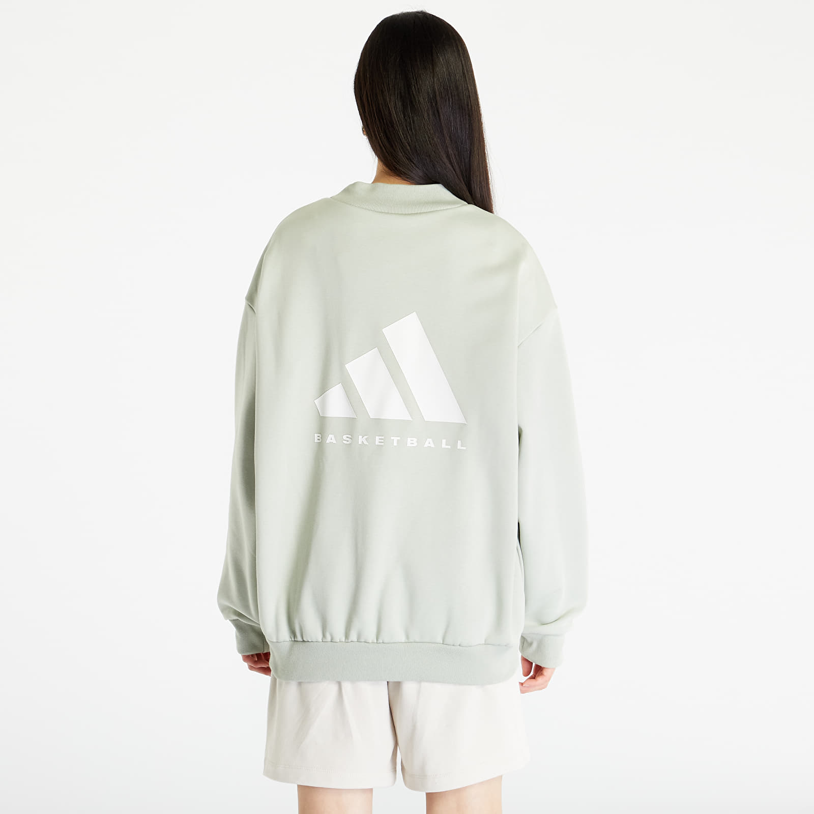 Hoodies and sweatshirts  adidas Basketball Crew Sweatshirt UNISEX Halo Green