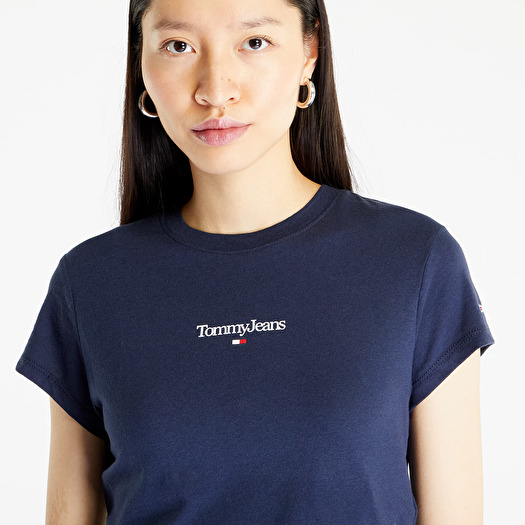 T-shirts Tommy Jeans Baby Crop Essential T-Shirt Twilight Navy | Footshop