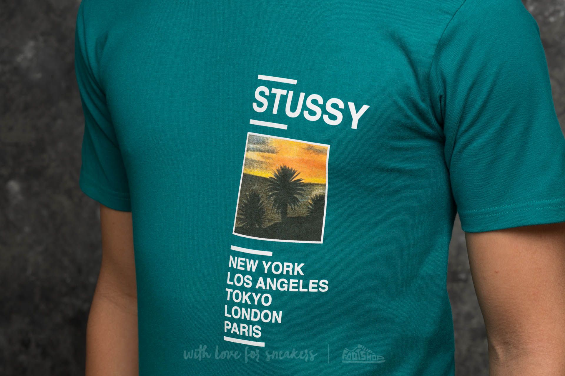 T-Shirts and shirts Stüssy Gold Coast Tee Dark Teal