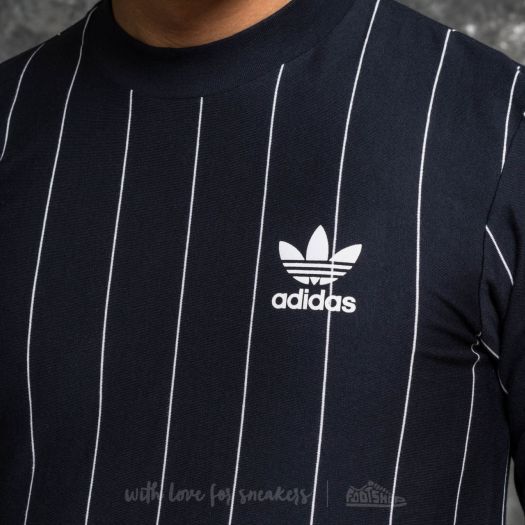 T-shirts adidas Longsleeve Pinstripe Tee Legend Ink/ White (BK4623