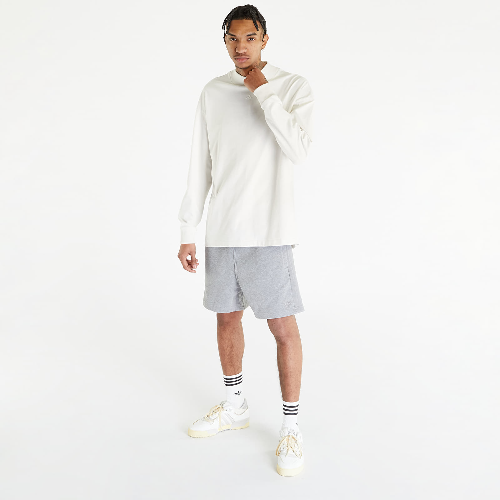 T-shirts adidas Basketball Long Sleeve Tee UNISEX Cloud White
