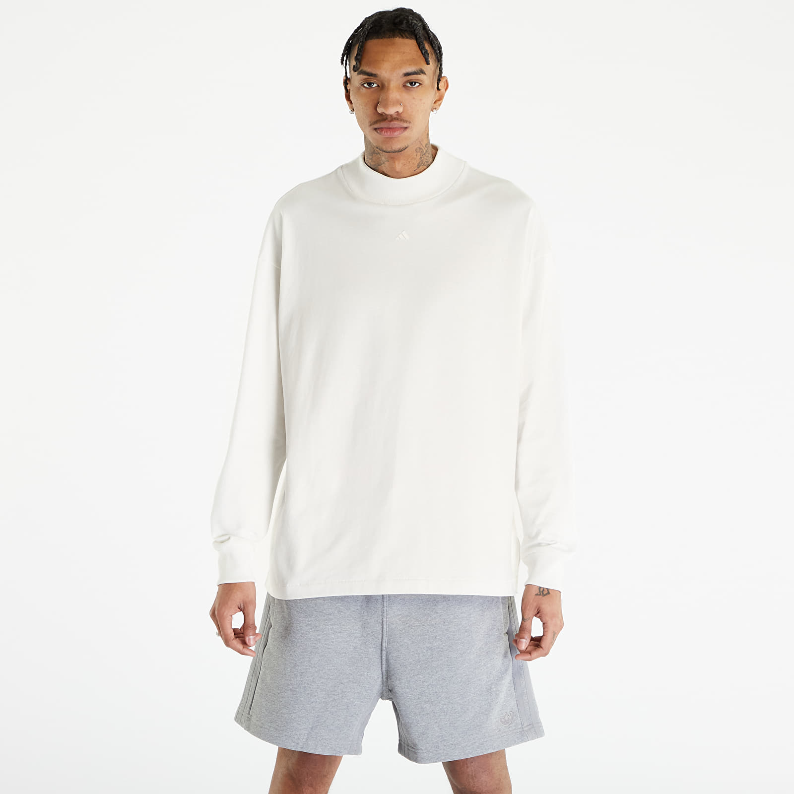 T-shirts adidas Basketball Long Sleeve Tee UNISEX Cloud White