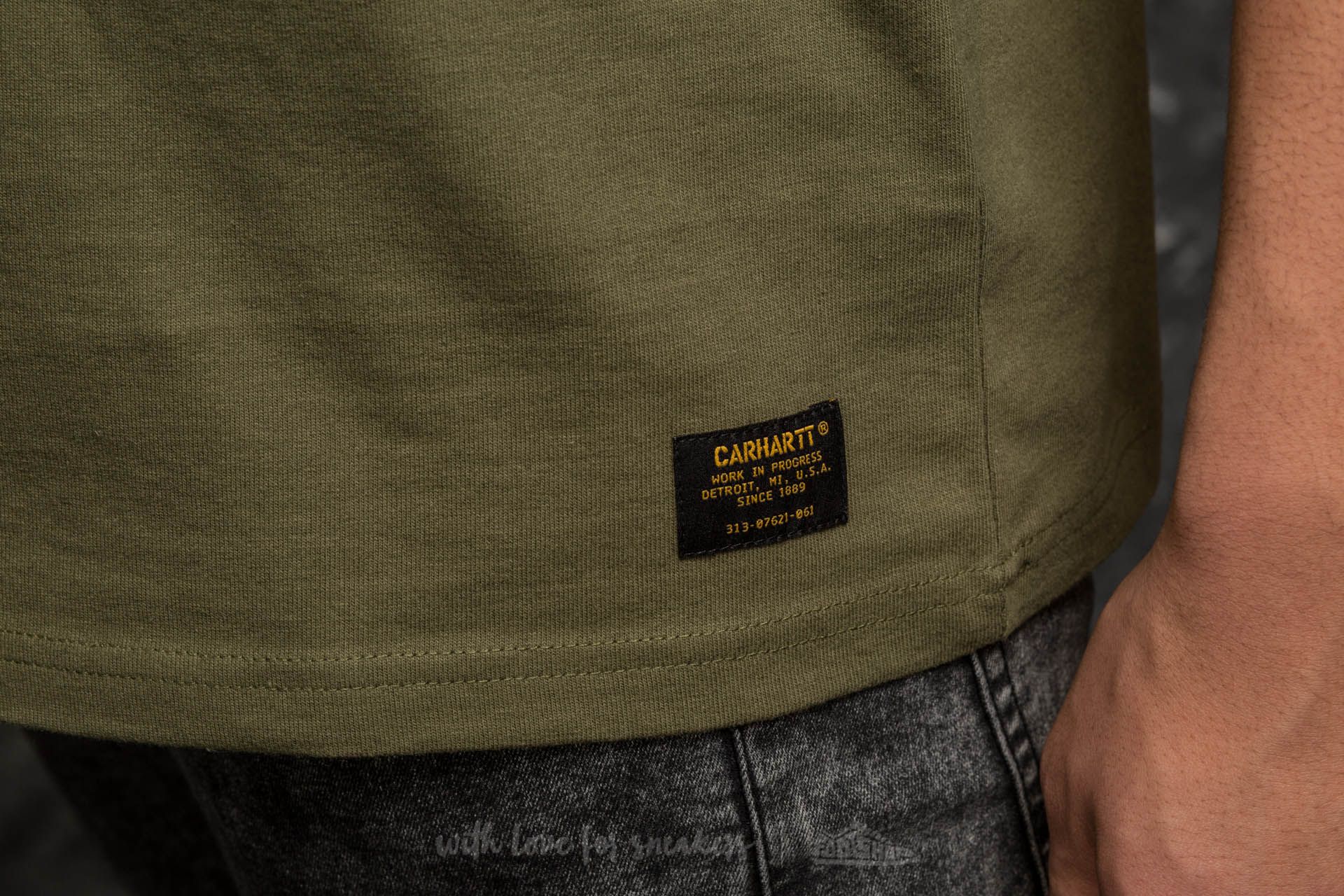 T shirts Carhartt WIP Shortsleeve Military T Shirt Rover Green Footshop