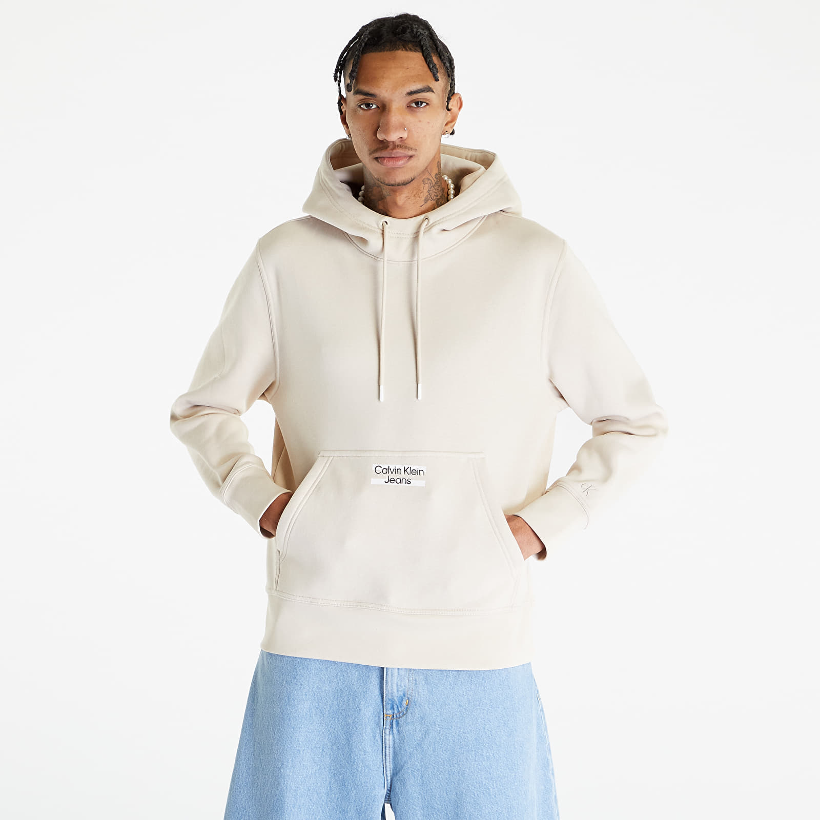 Calvin klein hoodie beige online