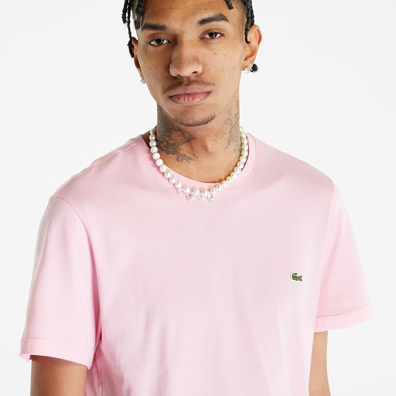T shirt store lacoste rose