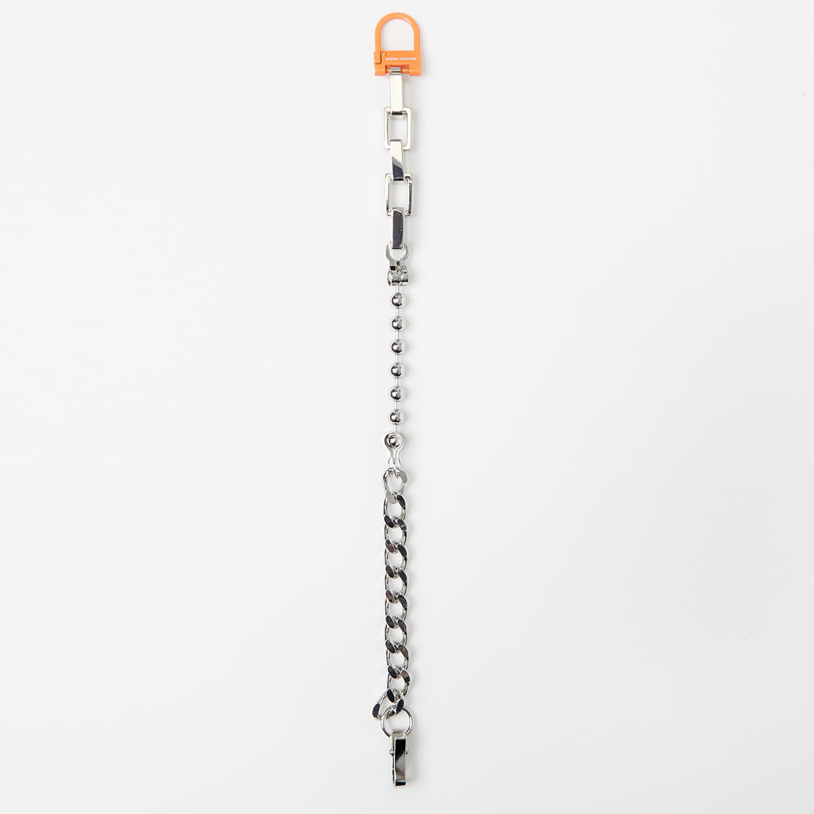 Alte accesorii Heron Preston Multichain Square Necklace Silver/ Orange
