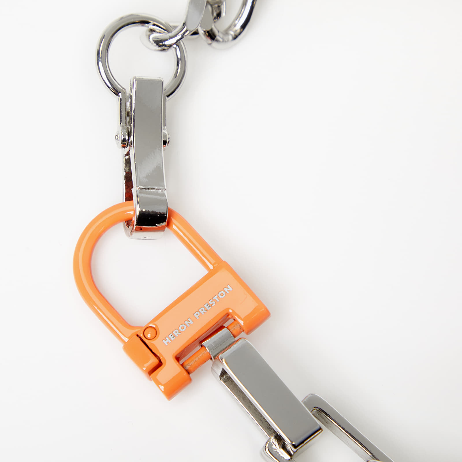 Alte accesorii Heron Preston Multichain Square Necklace Silver/ Orange