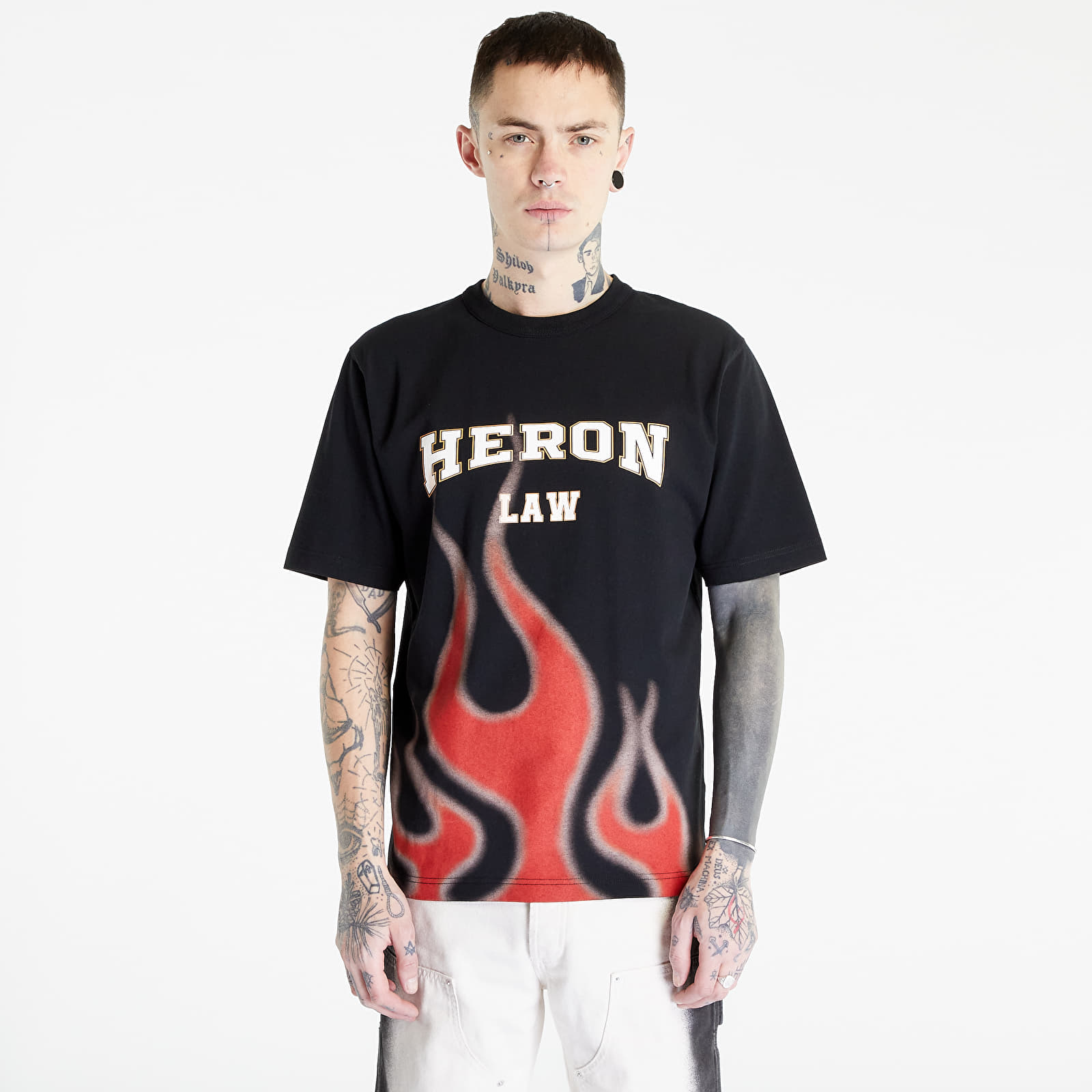 HERON PRESTON Law Flames パーカー Heron Preston Black 'Law Flames' Hoodie Heron Preston