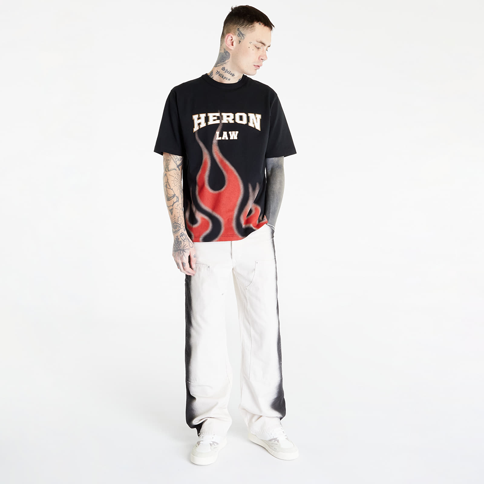 HERON PRESTON Law Flames パーカー Heron Preston Black 'Law Flames' Hoodie Heron Preston