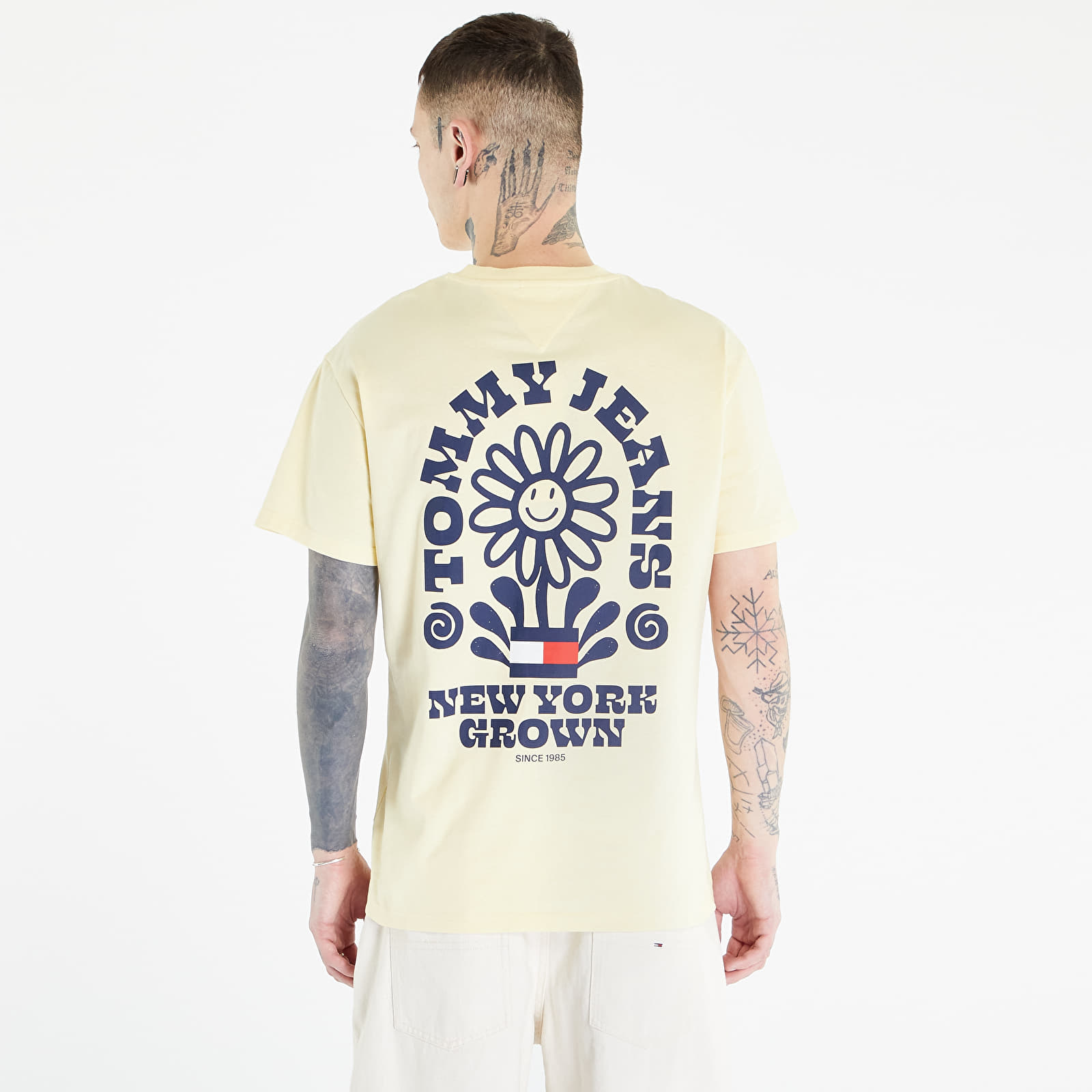 Trička Tommy Jeans Homegrown Plant T-Shirt Lemon Zest