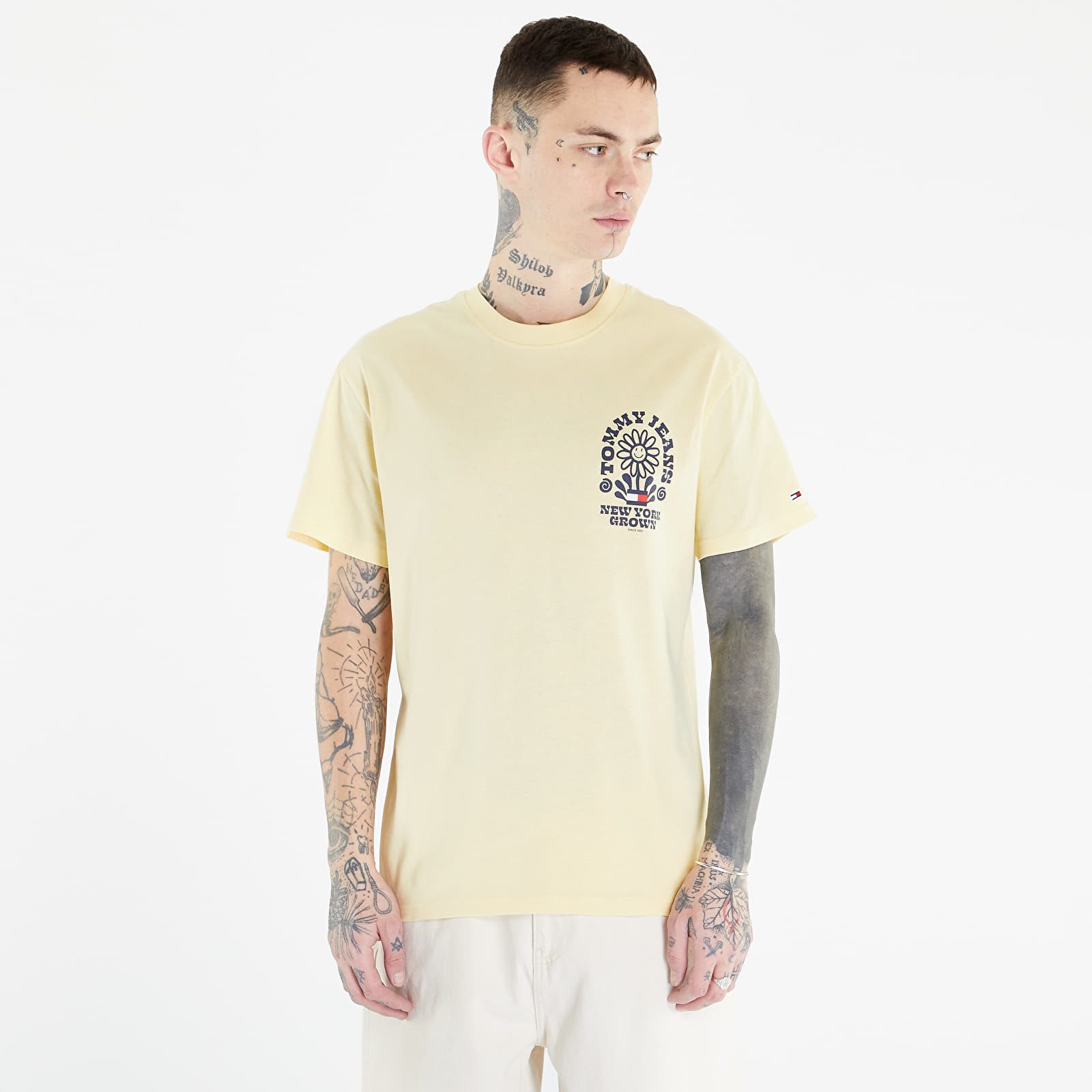 Trička Tommy Jeans Homegrown Plant T-Shirt Lemon Zest