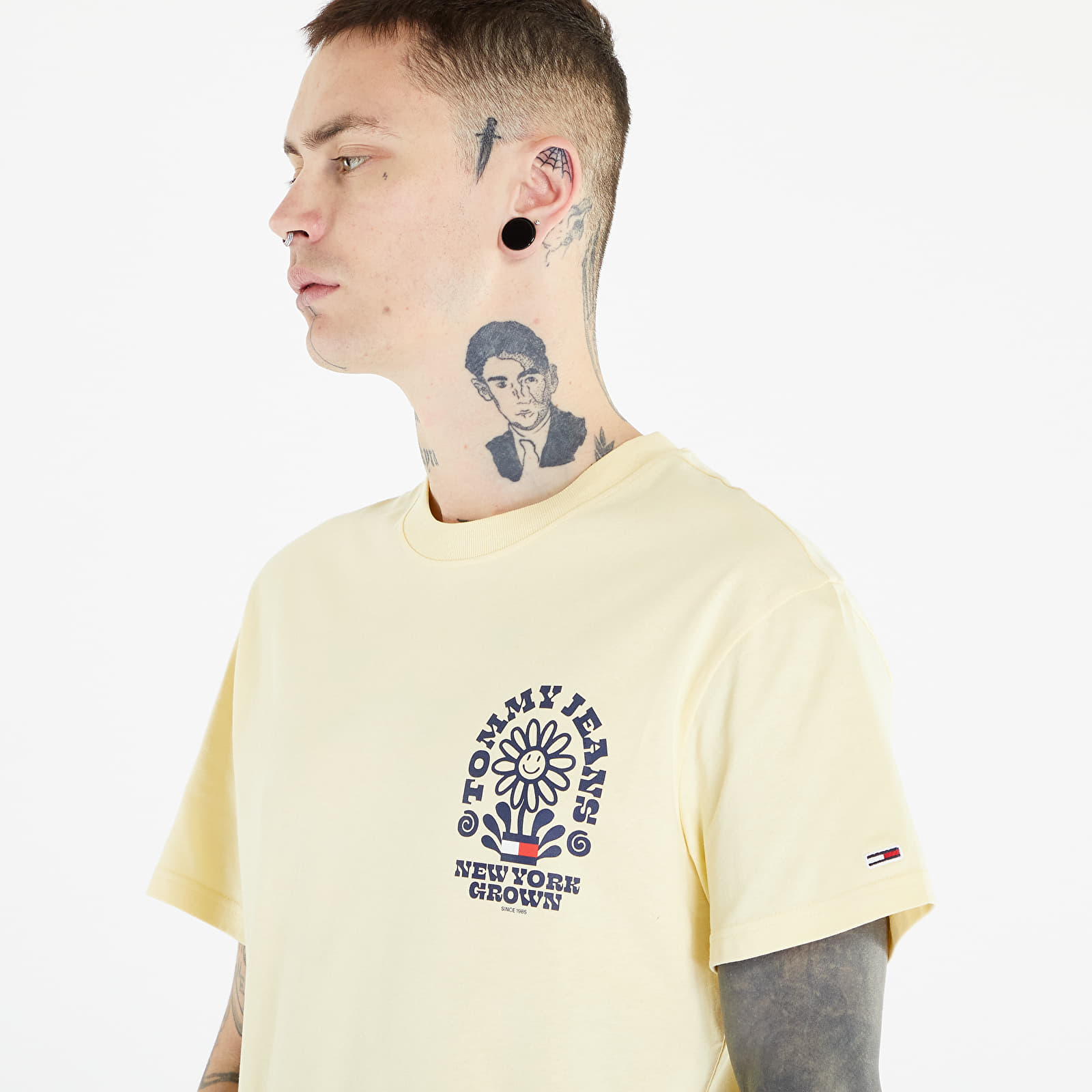 Trička Tommy Jeans Homegrown Plant T-Shirt Lemon Zest