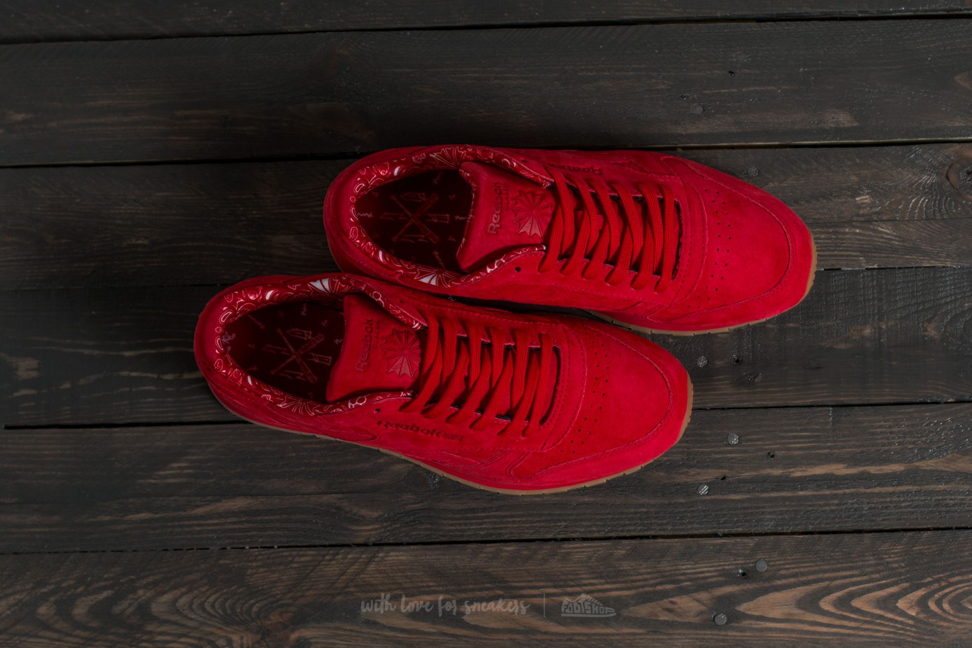 Zapatillas Hombre Reebok Classic Leather TDC Scarlet/ White-Gum