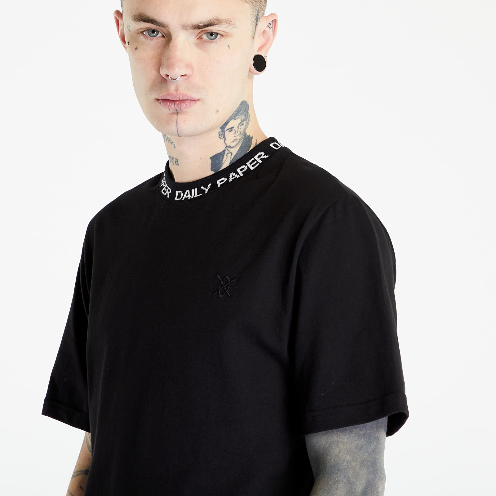 T-shirts Daily Paper Erib Short Sleeve Tee Black/ White