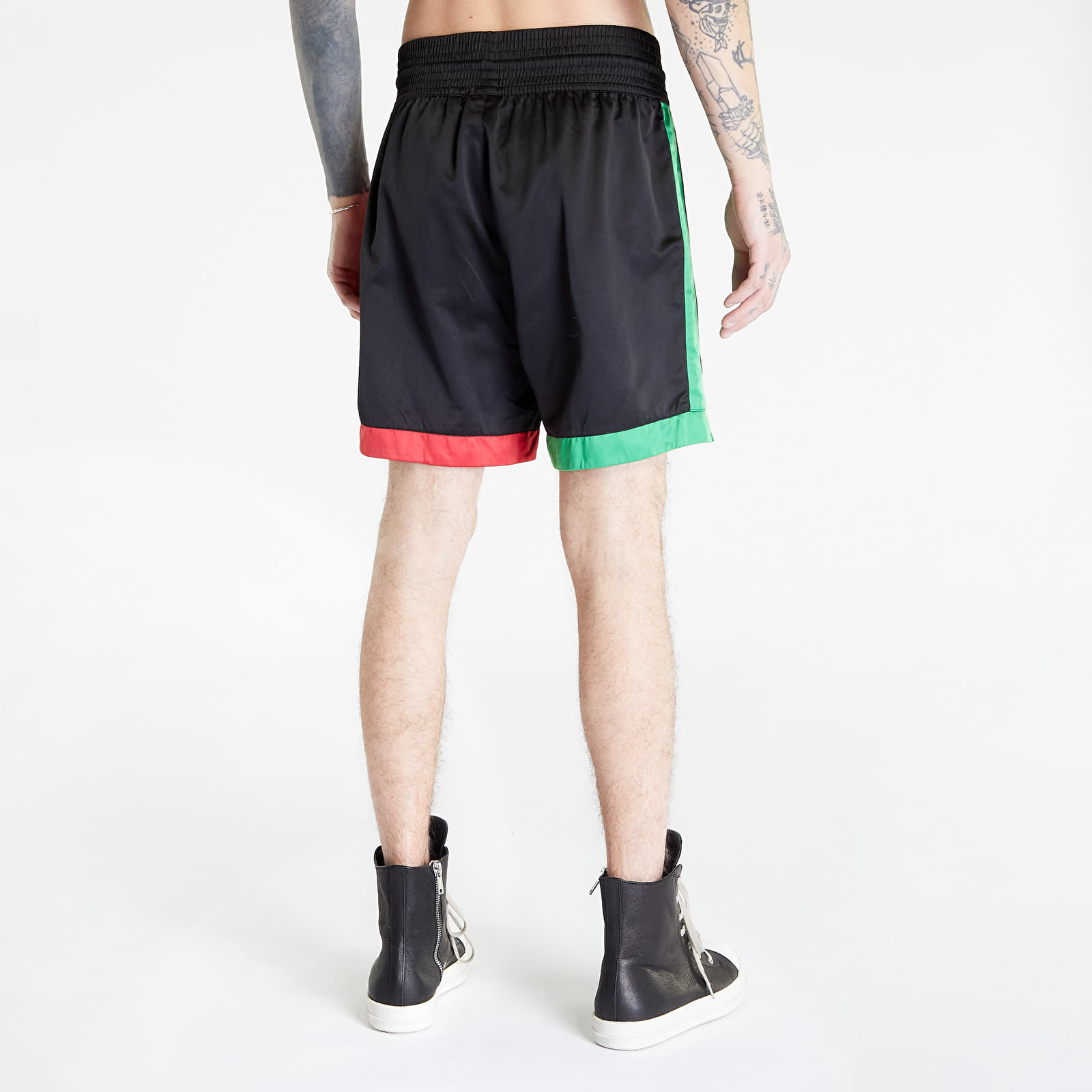 Pantaloncini Daily Paper Paithon Shorts Black/ Samba Red