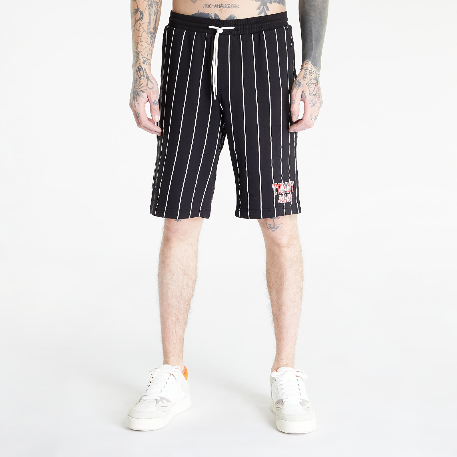 Shorts Tommy Jeans Oversized Pinstripe Shorts Black