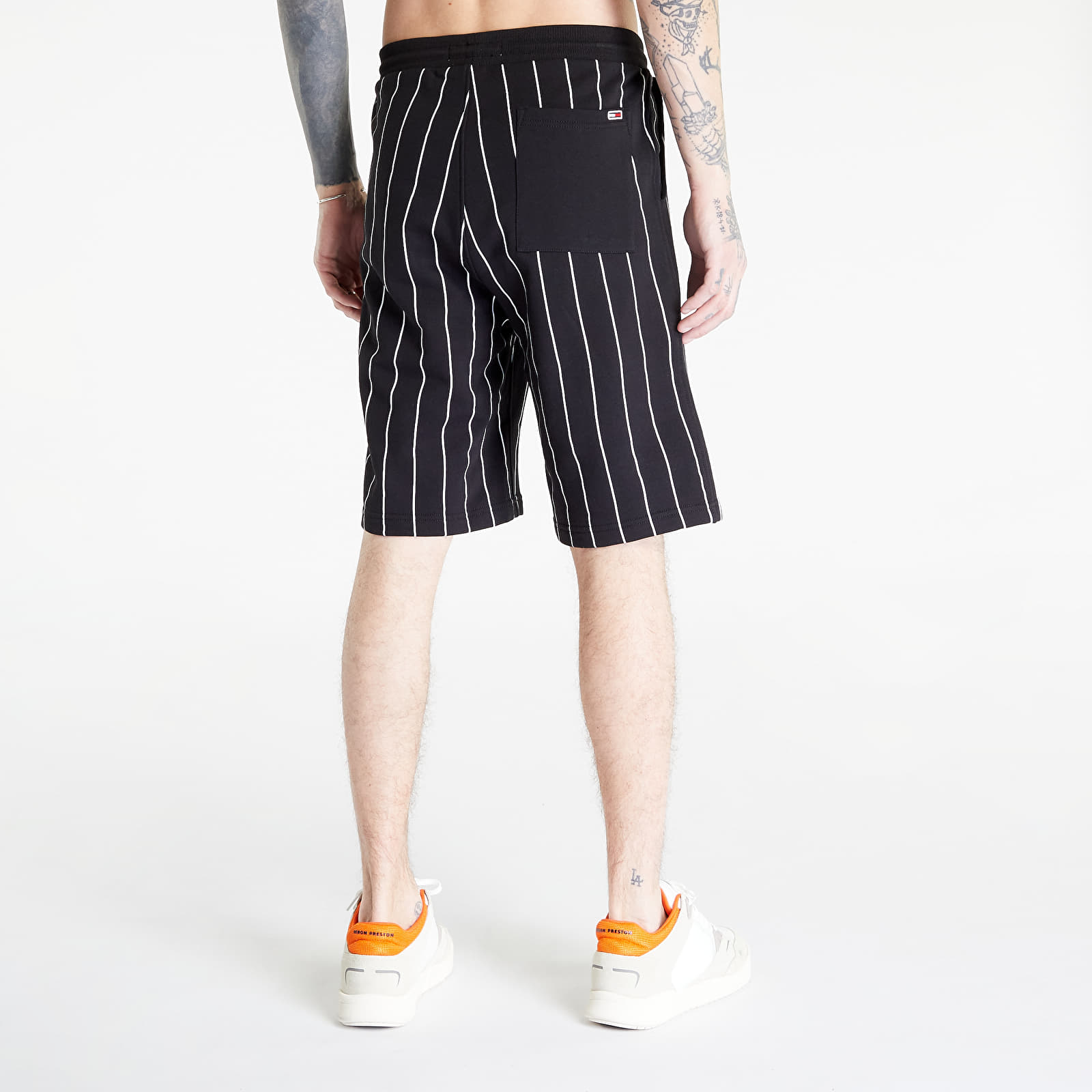 Shorts Tommy Jeans Oversized Pinstripe Shorts Black Footshop