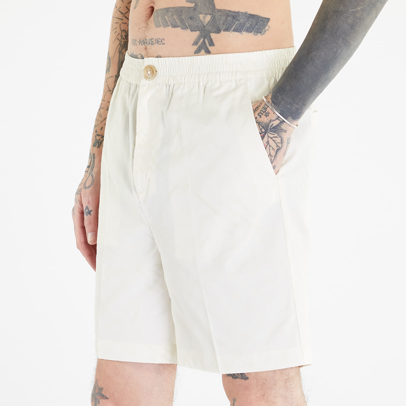 Šortky Daily Paper Piam Shorts Egret White
