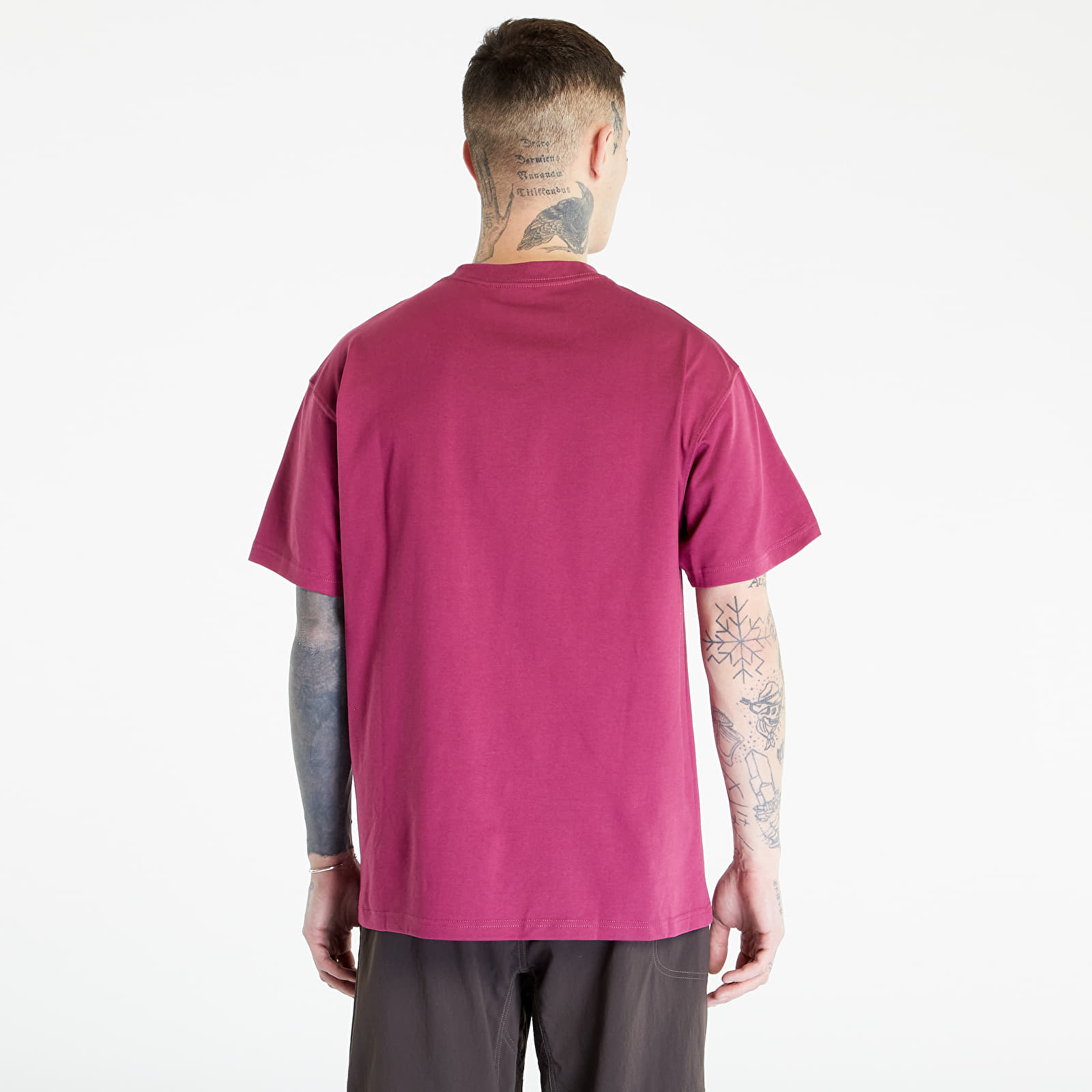 Majice T-shirt Nike ACG Men's T-Shirt Rosewood/ Rush Fuchsia/ Summit White