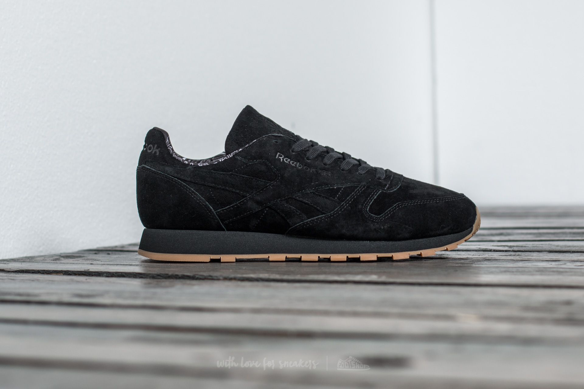Reebok classic top leather tdc black