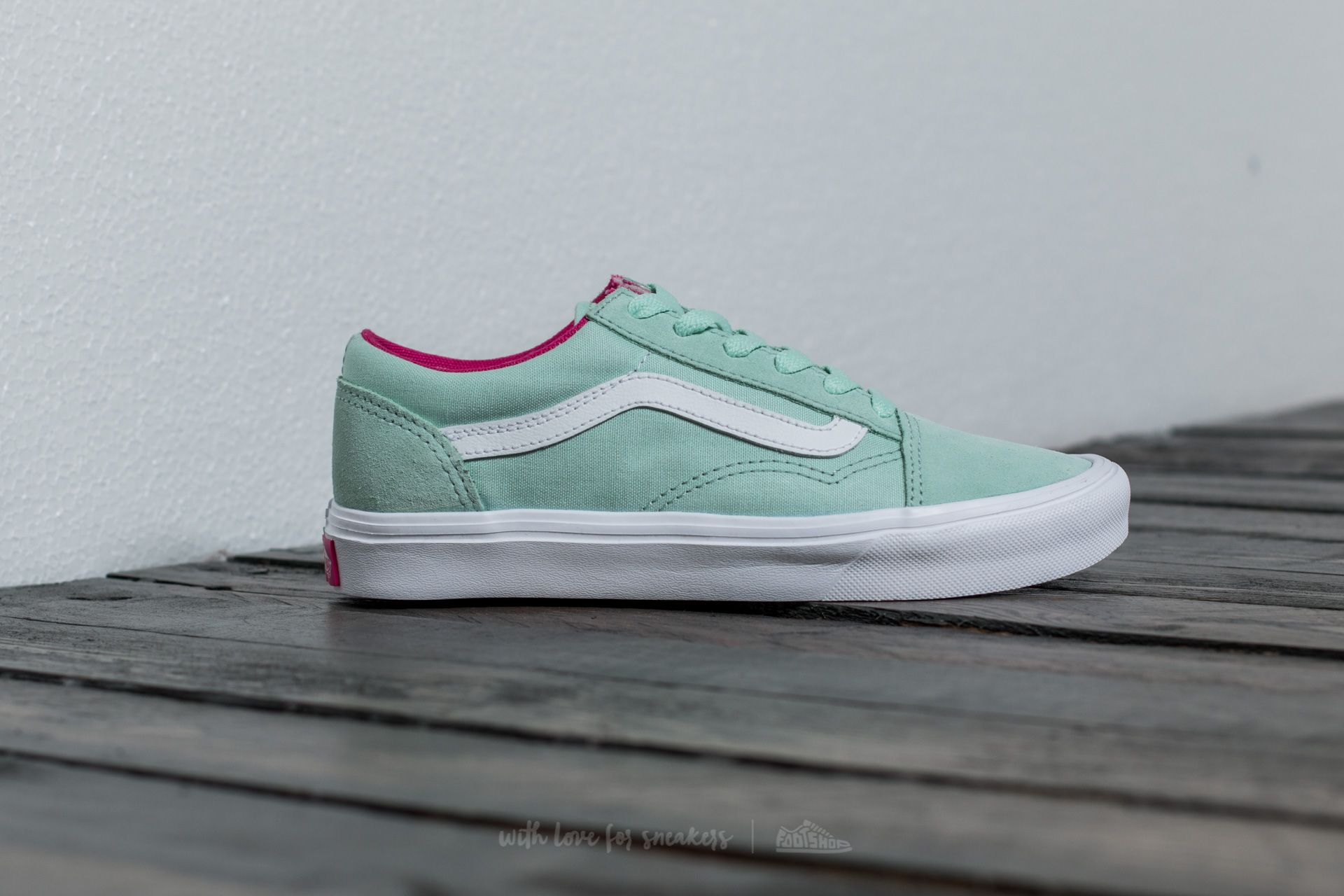 Kids sneakers and shoes Vans Old Skool Lite Pop Bay True White Footshop
