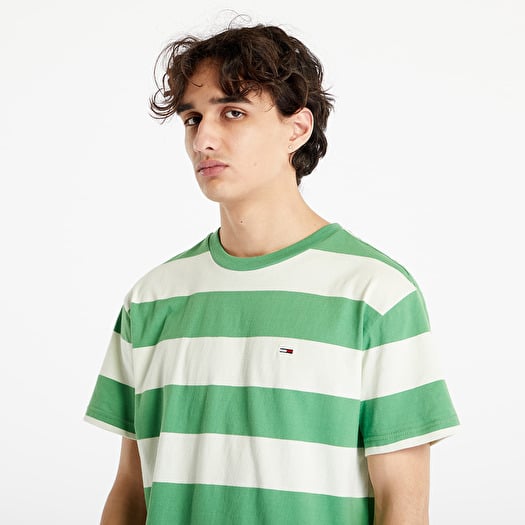 T shirts Tommy Jeans Classic Tonal Strip T Shirt Coastal Green