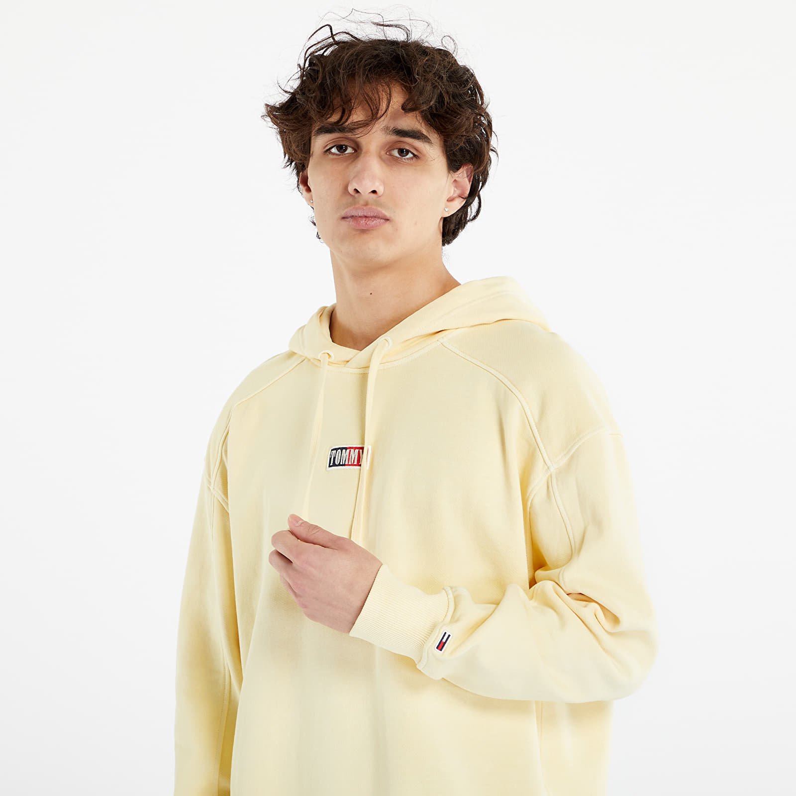 Hanorace Tommy Jeans Relaxed Tiny Tommy Hoodie Lemon Zest
