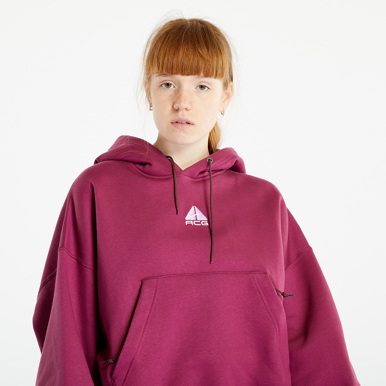 Nike acg pink hoodie discount