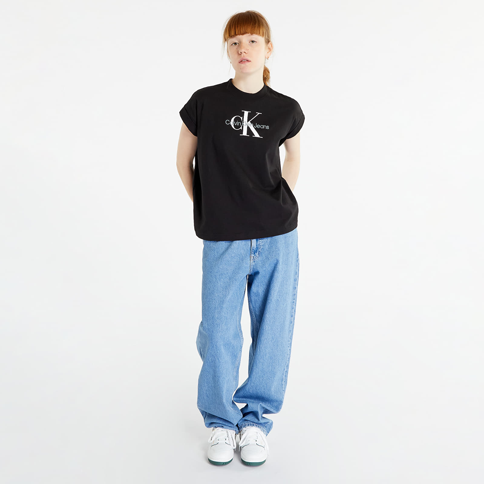 T-shirts Calvin Klein Jeans Relaxed Monogram T-Shirt Black