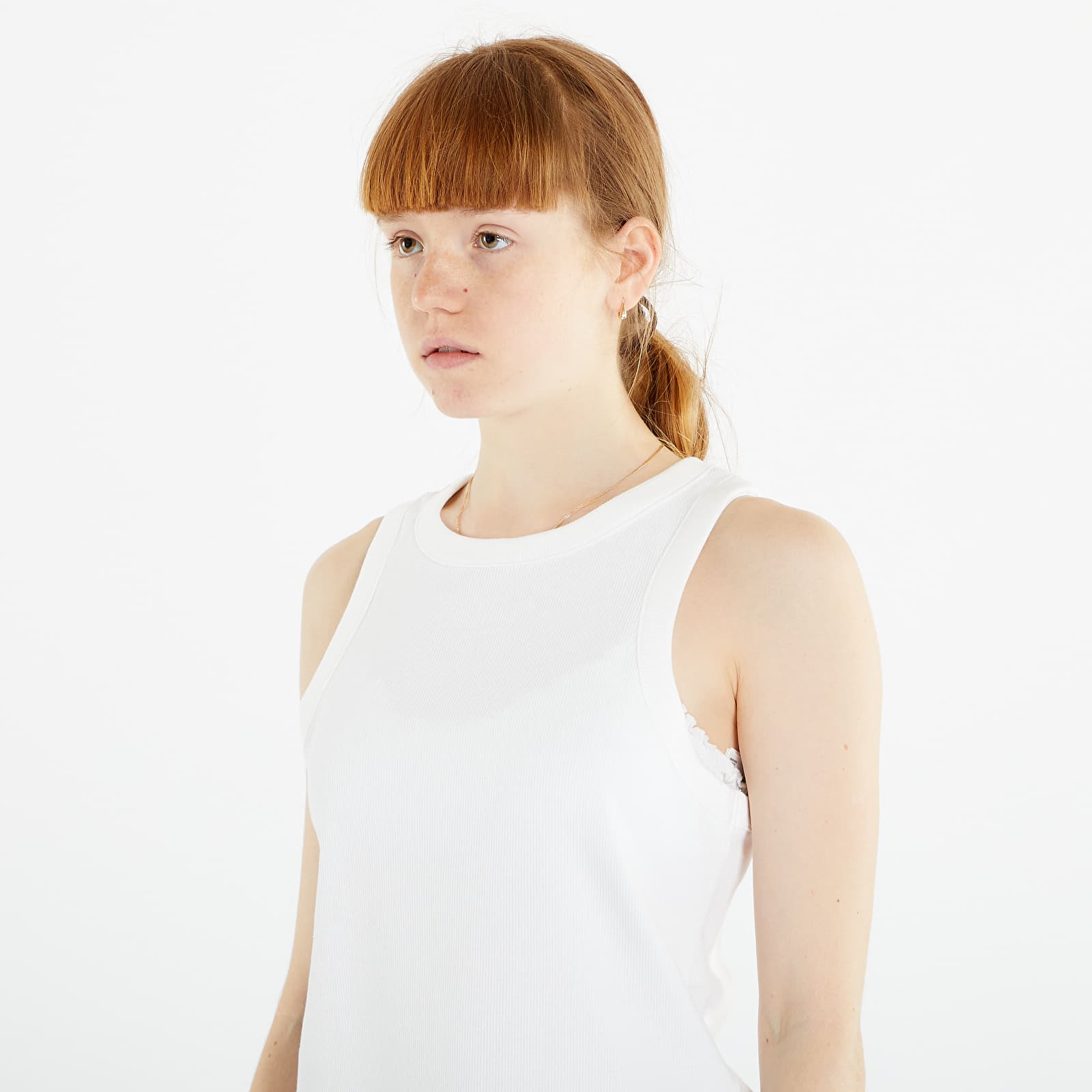 Tielka Calvin Klein Jeans Tab Rib Tank Top Bright White