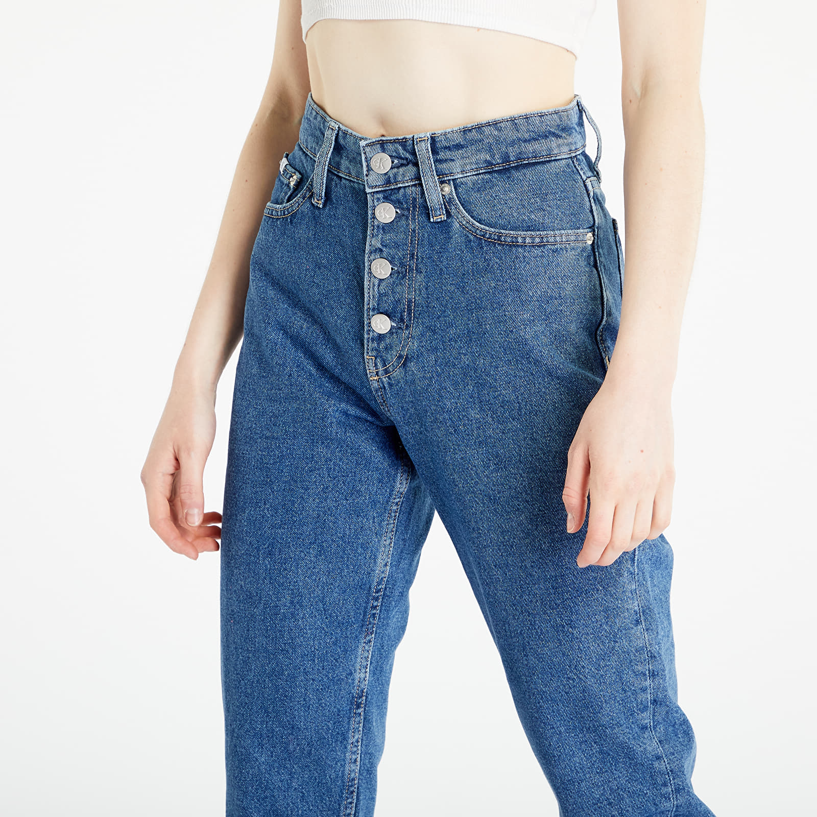 Mom Jeans Ankle 1bj Denim Dark