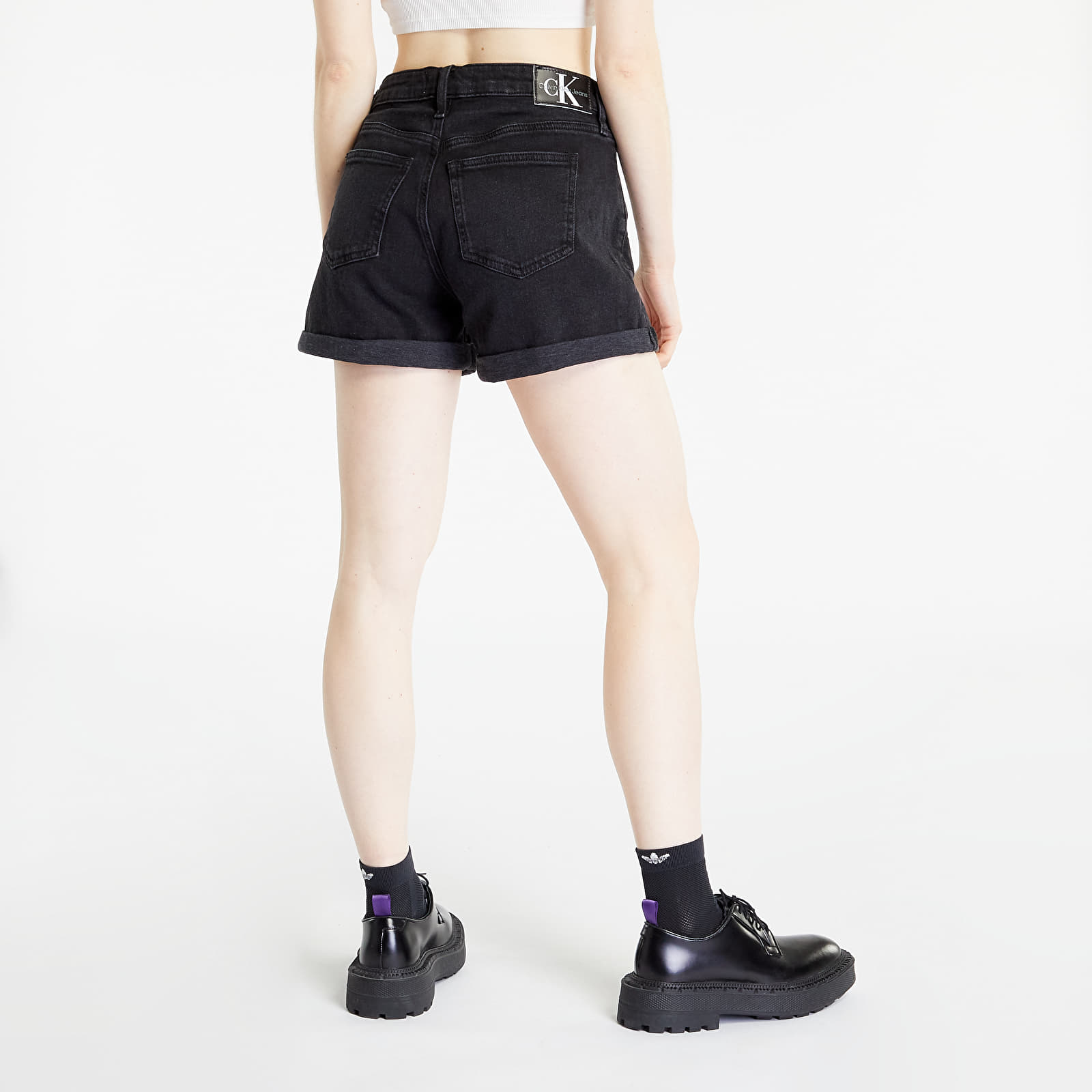 Shorts Calvin Klein Jeans Mid Rise Shorts Denim Black