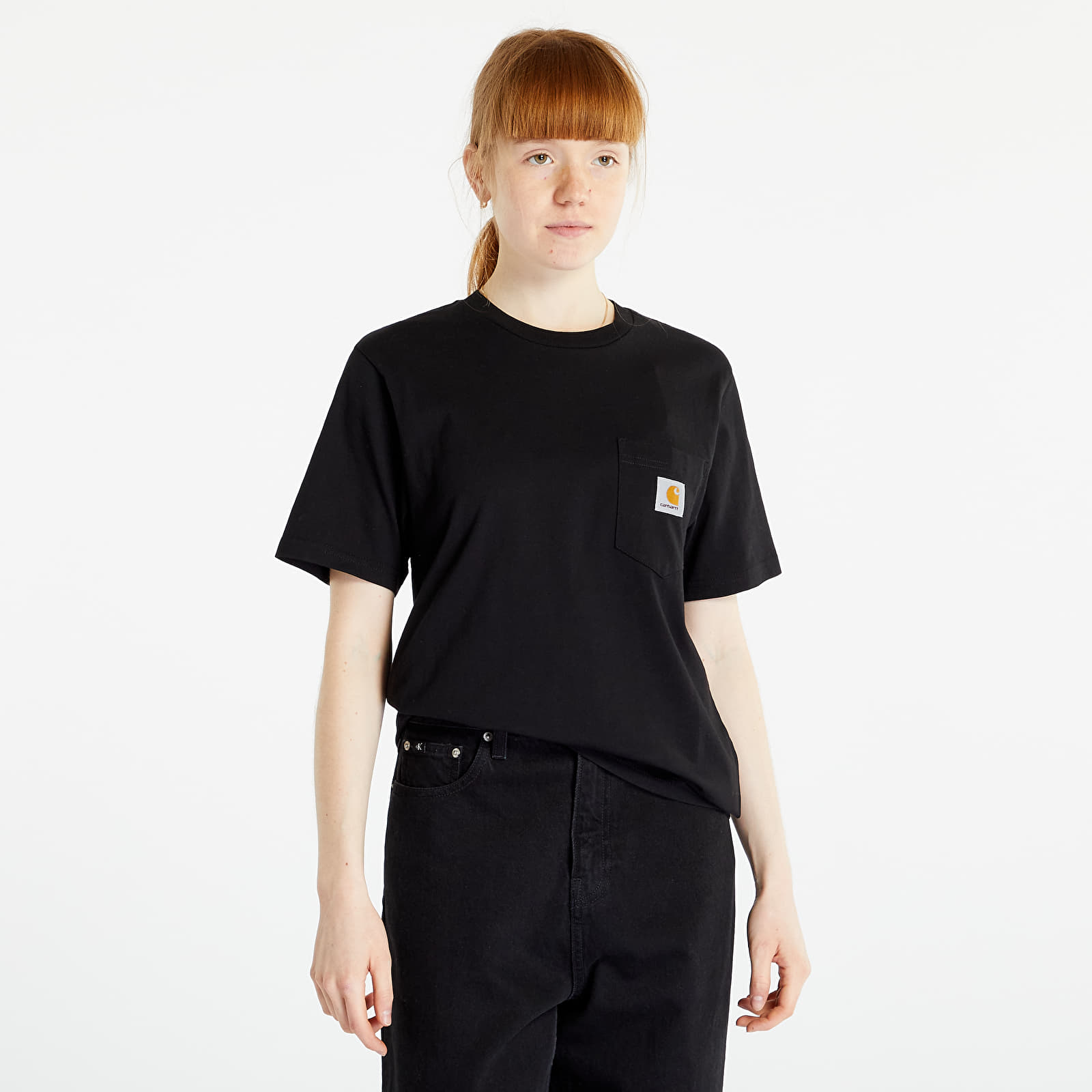 Tričká Carhartt WIP Pocket Short Sleeve T-Shirt UNISEX Black