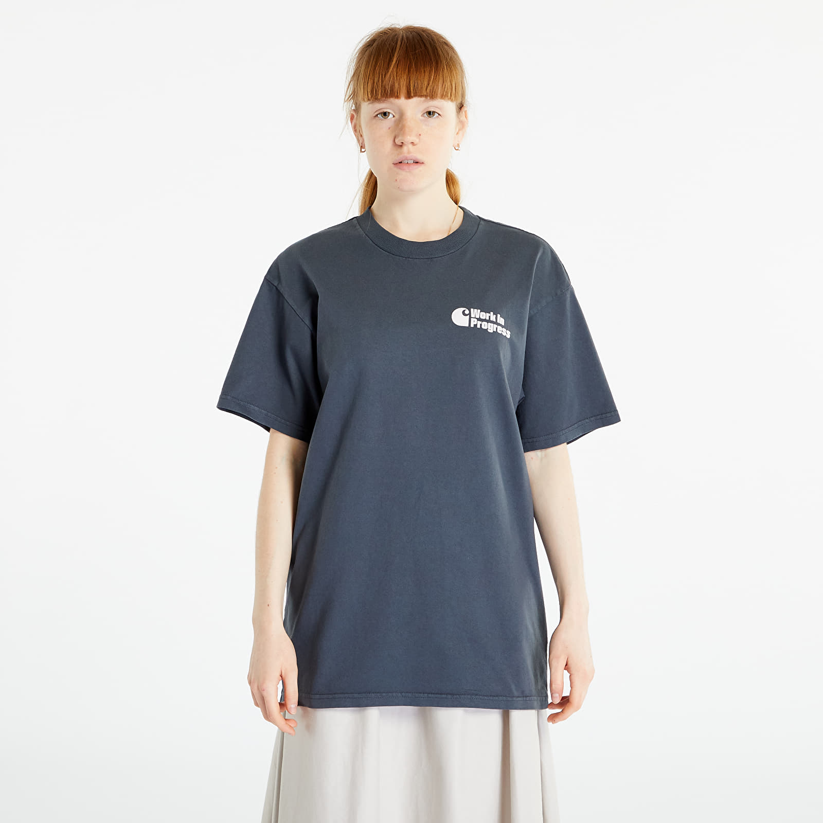 Majice T-shirt Carhartt WIP Manual Short Sleeve T-Shirt UNISEX Zeus Garment Dyed