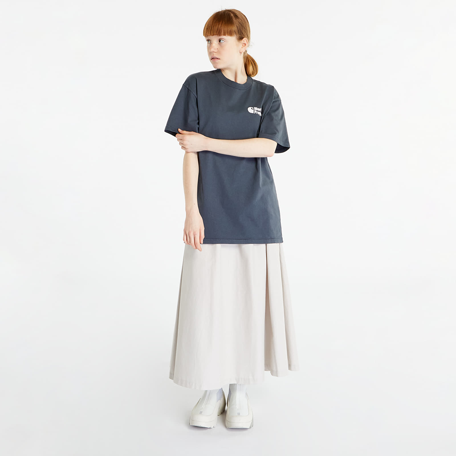 Majice T-shirt Carhartt WIP Manual Short Sleeve T-Shirt UNISEX Zeus Garment Dyed