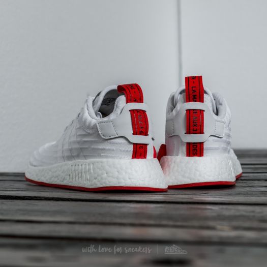 Men's shoes adidas NMD_R2 Primeknit Ftw White/ Ftw White/ Core Red