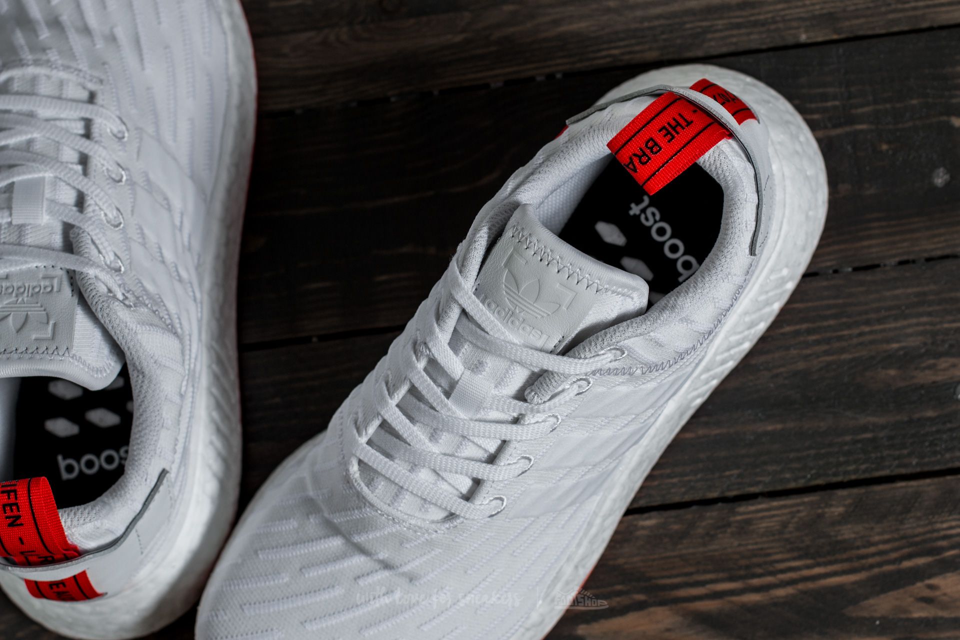Men's shoes adidas NMD_R2 Primeknit Ftw White/ Ftw White/ Core Red (BA7253)  | Footshop