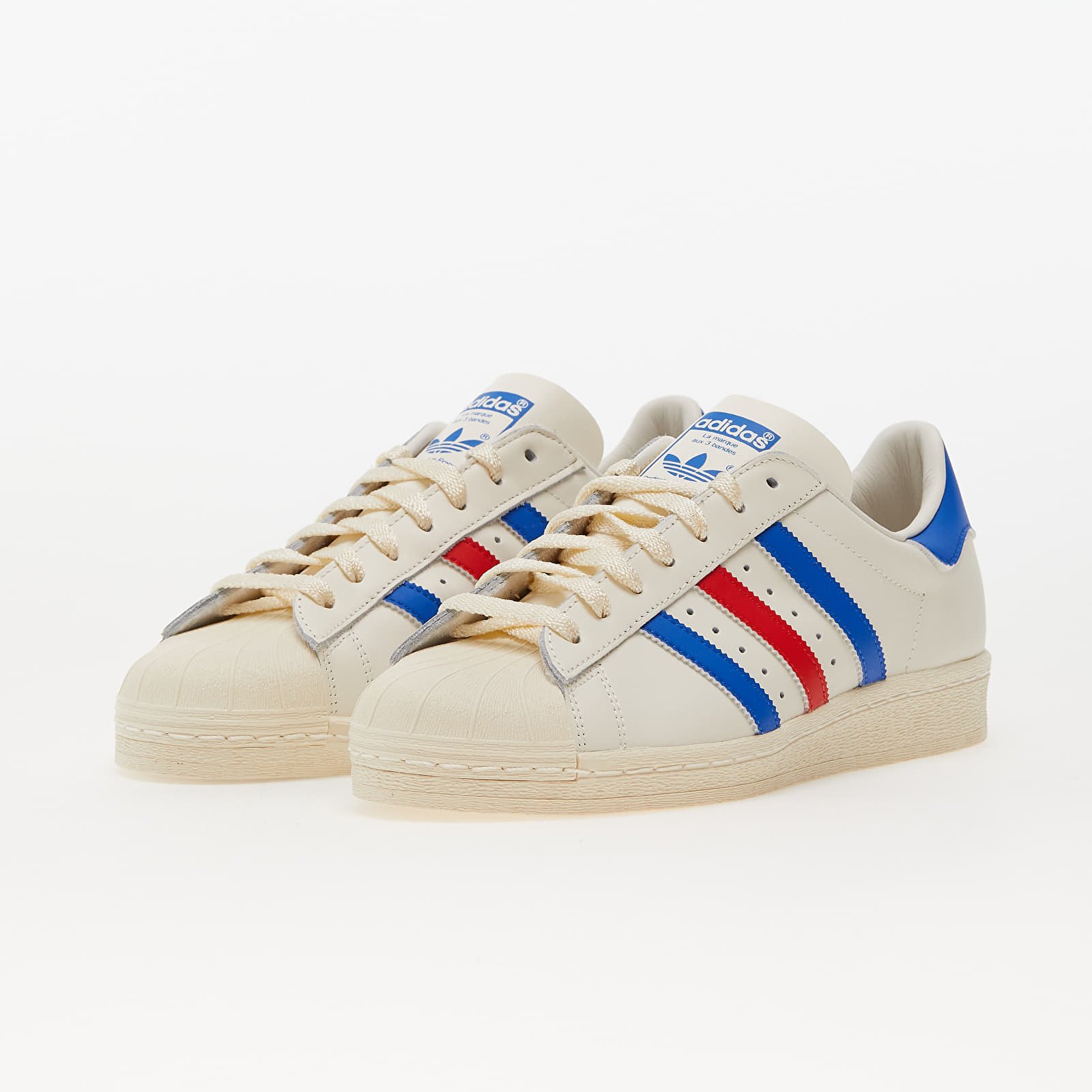 Herenschoenen adidas Superstar 82 Cloud White Blue Dawn Red