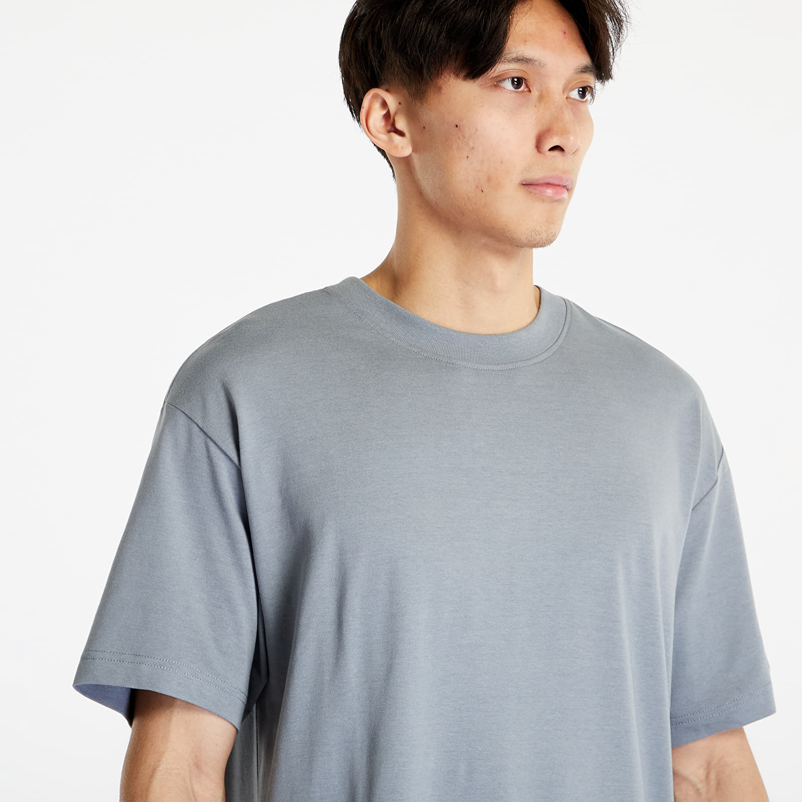 T-Shirts Calvin Klein Jeans Logo Tab Long Length Short Sleeve Tee Overcast Grey