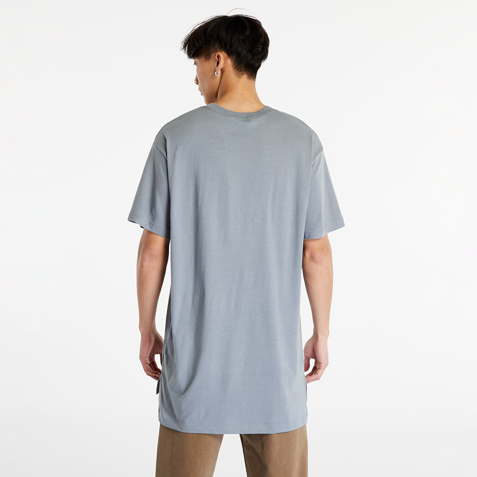 T-shirts Calvin Klein Jeans Logo Tab Long Length Short Sleeve Tee Overcast Grey
