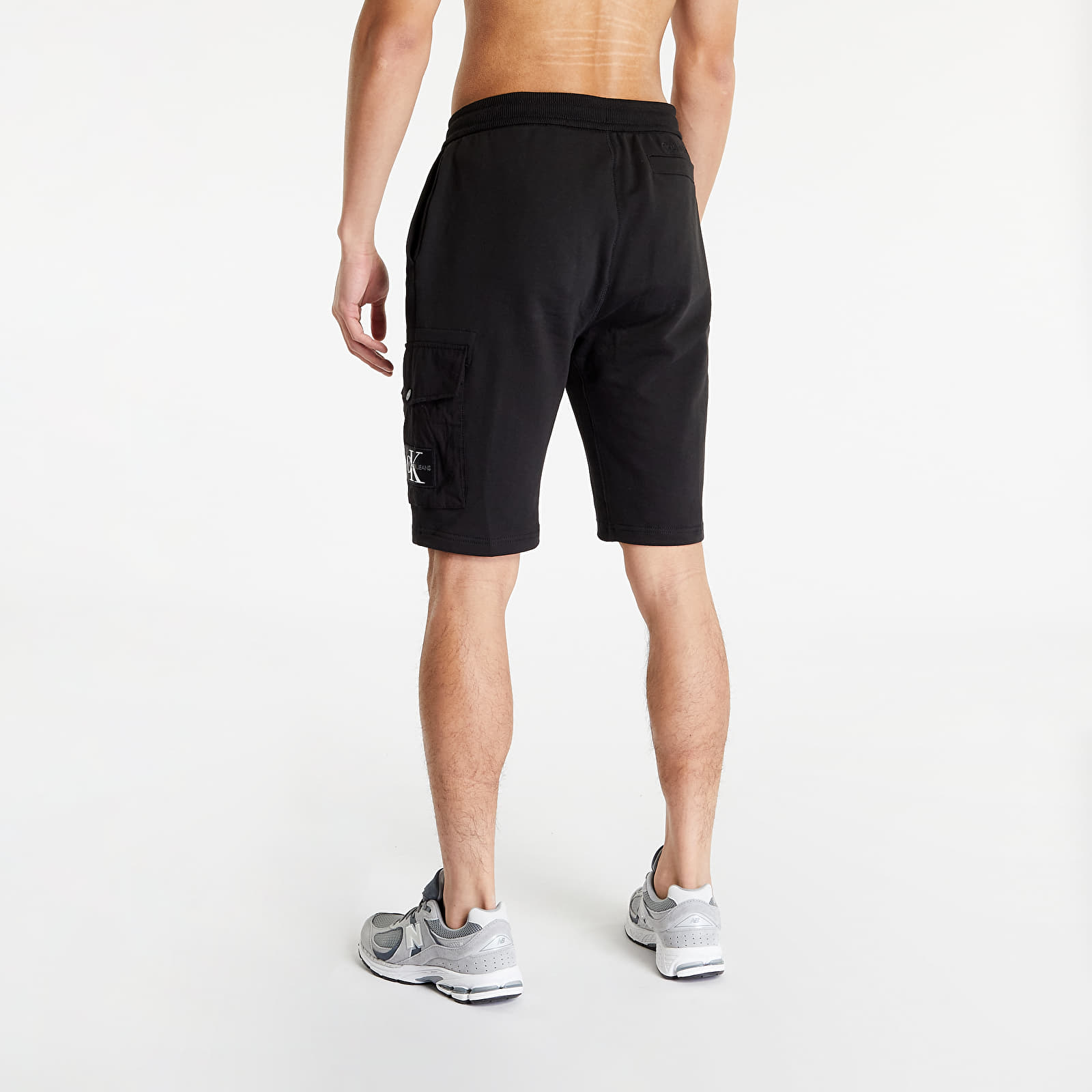 Pantaloni scurți Calvin Klein Jeans Monologo Badge Shorts Black